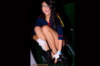 asian girl boots off